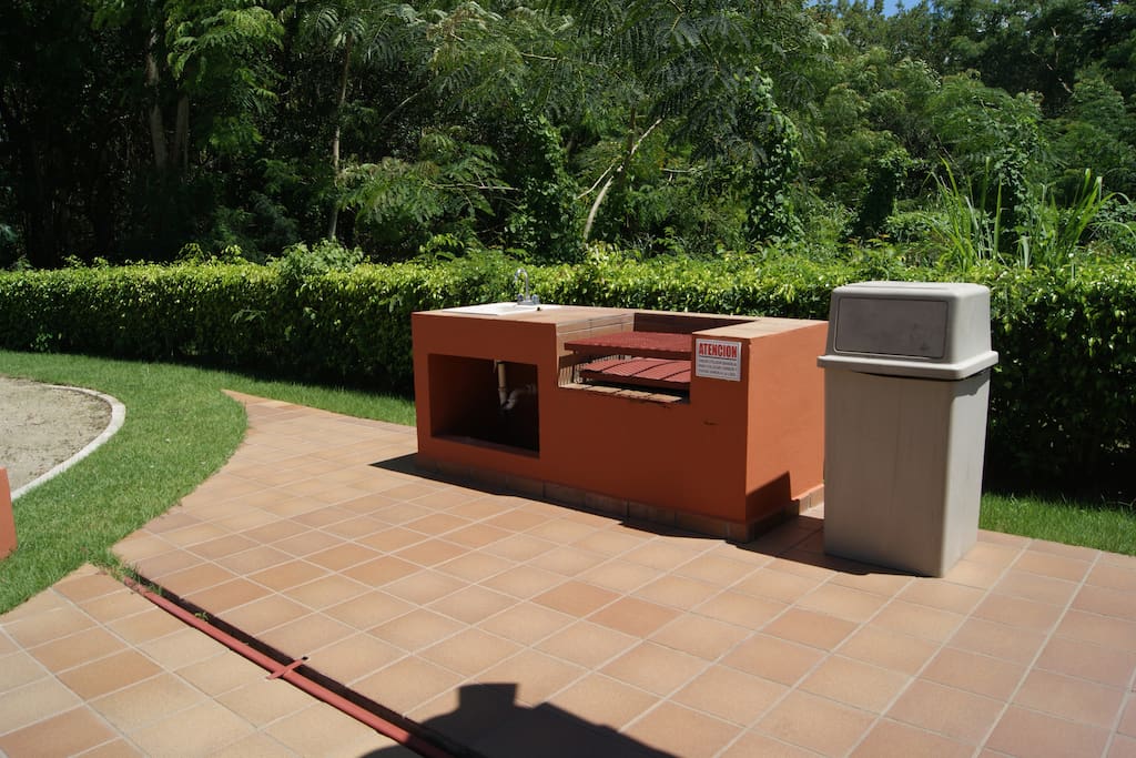 BBQ station at playground area