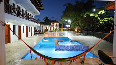 Cantera Village in front of the river for 24 people