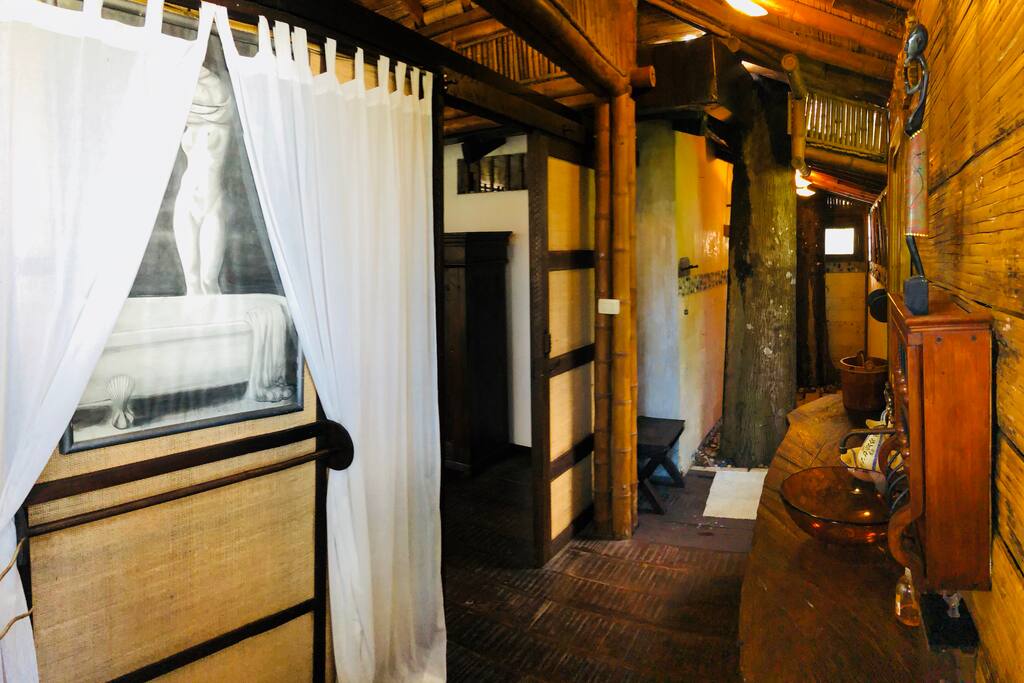 Espectacular baño privado entre los árboles