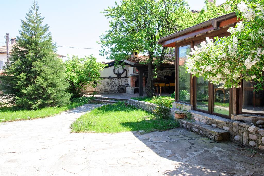 The front of the house