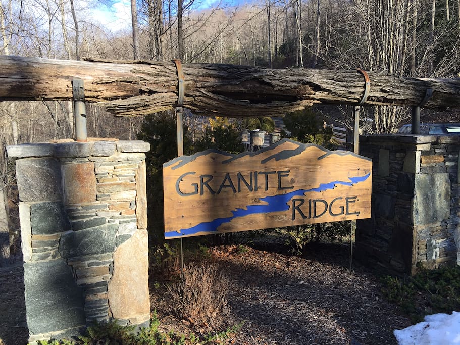 Entrance to Granite Ridge gated community