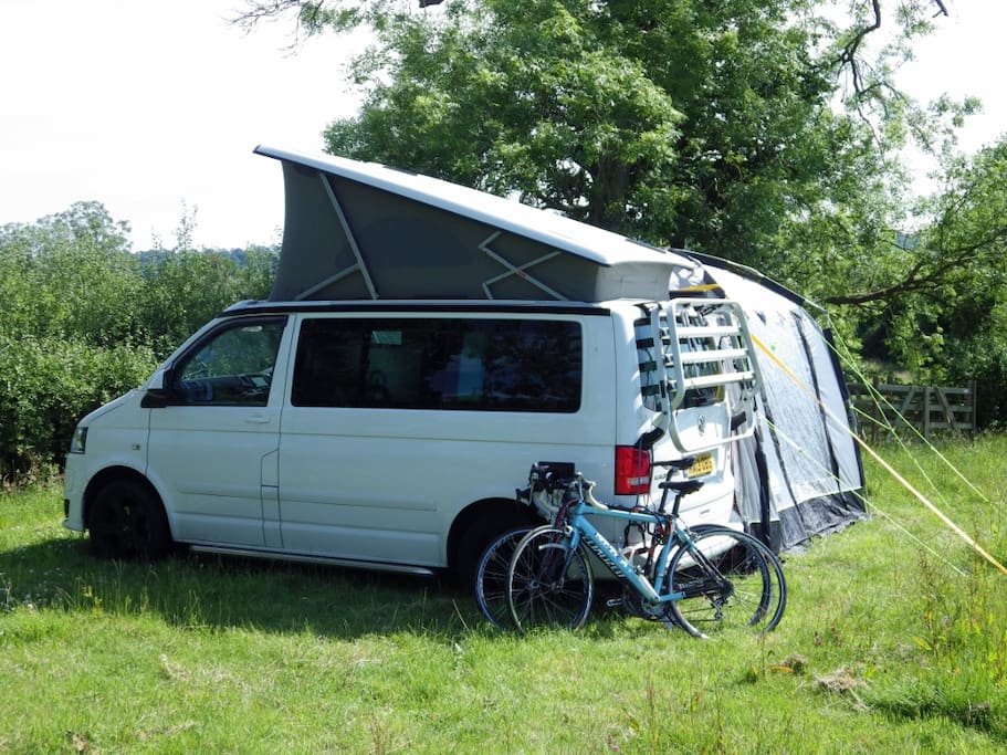 Campervans welcome, but we cannot accept caravans.