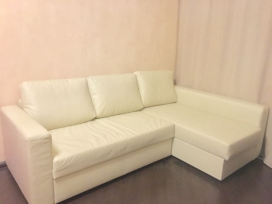 Sofa in big room, extra 1-3 beds is possible including for child