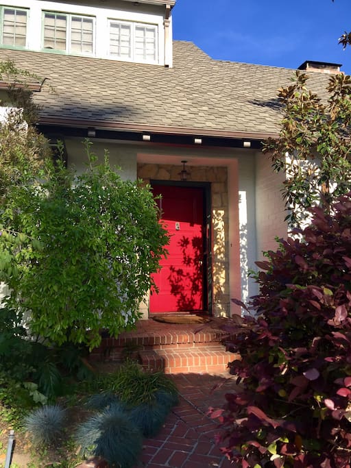 Front door of house