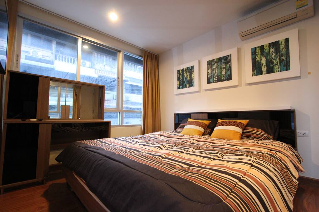 Master Bedroom with lightings on