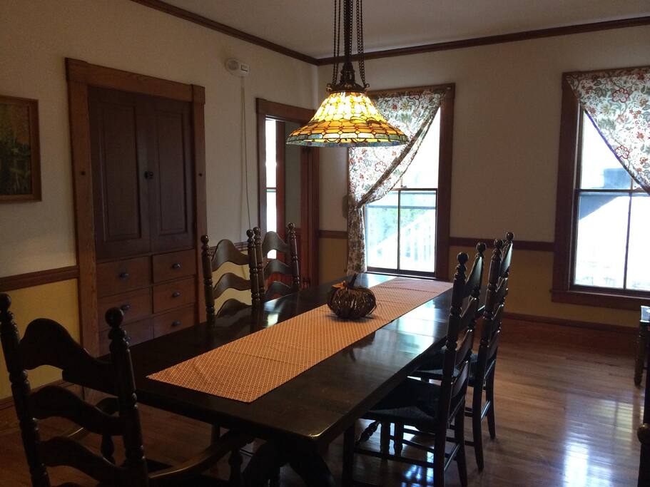 Our large dining area seats up to 10 guests at a time. If the area is full, we have other seating available.