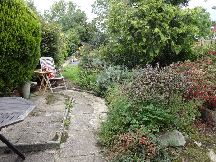 Relax with a coffee in the garden