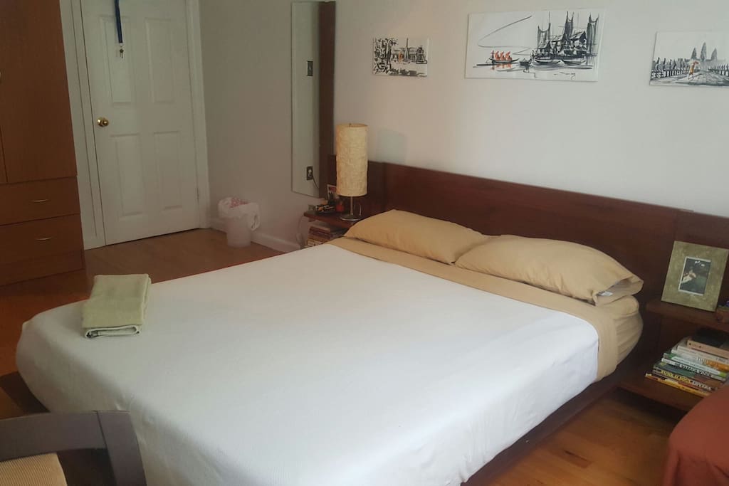 private bedroom with door