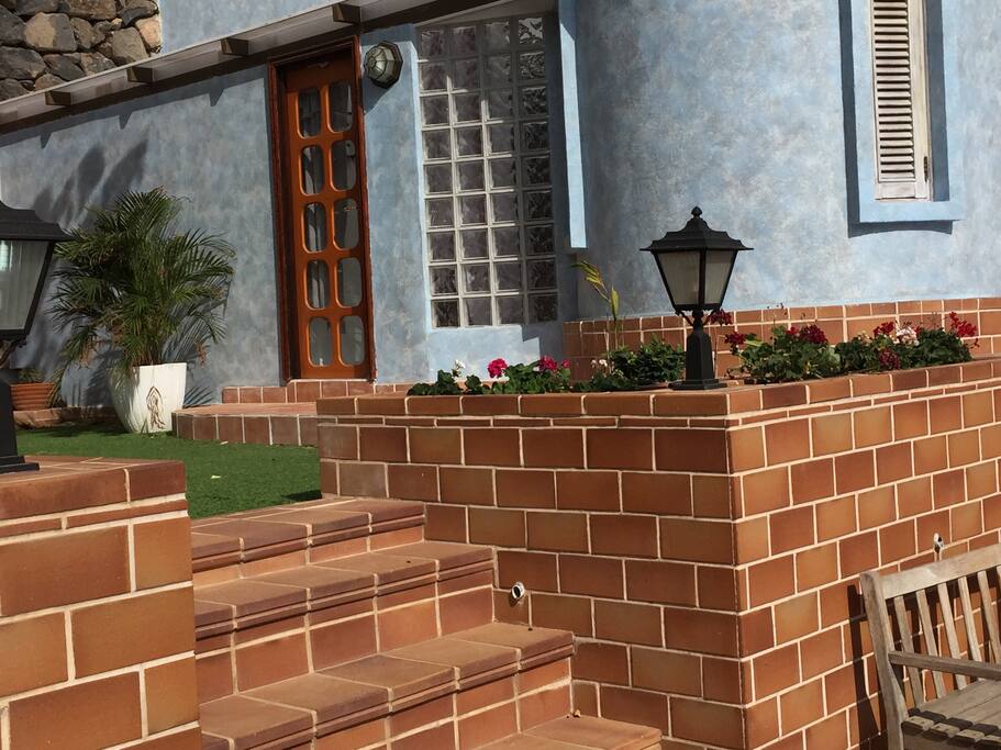 Terrace and a smal garden
