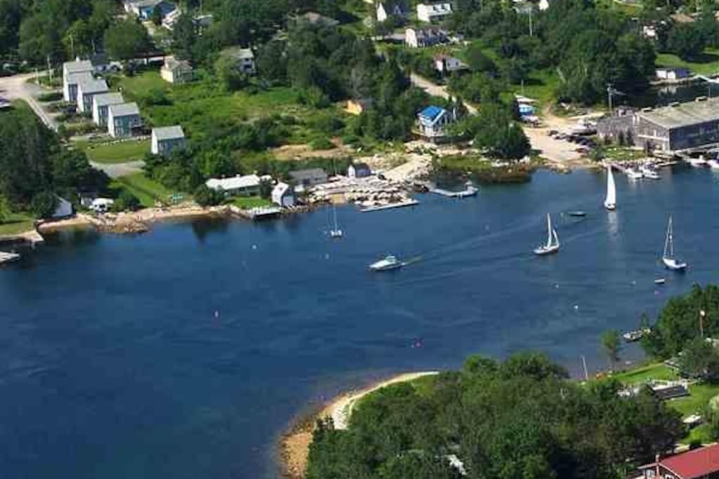 Area view of Hubbards Cove. We are located in top left.