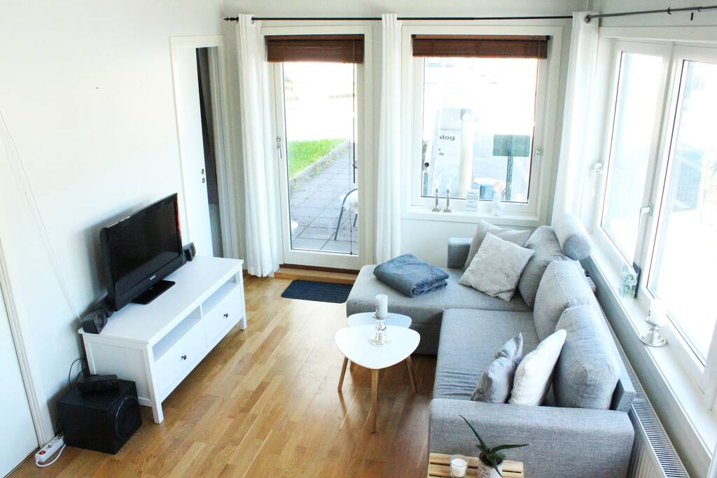 Sleeper sofa for two persons.