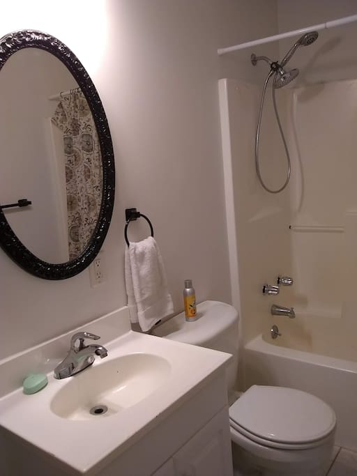 This is your private bathroom.