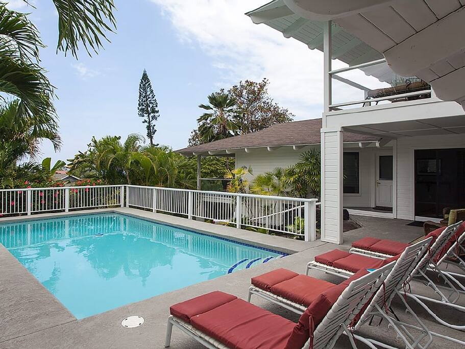 Relax by the pool.