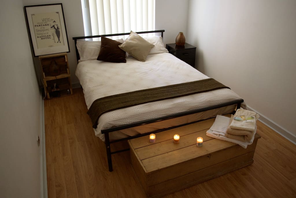 Your simple but welcoming bedroom!
