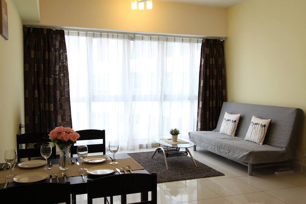 Day time cozy living area view 1
