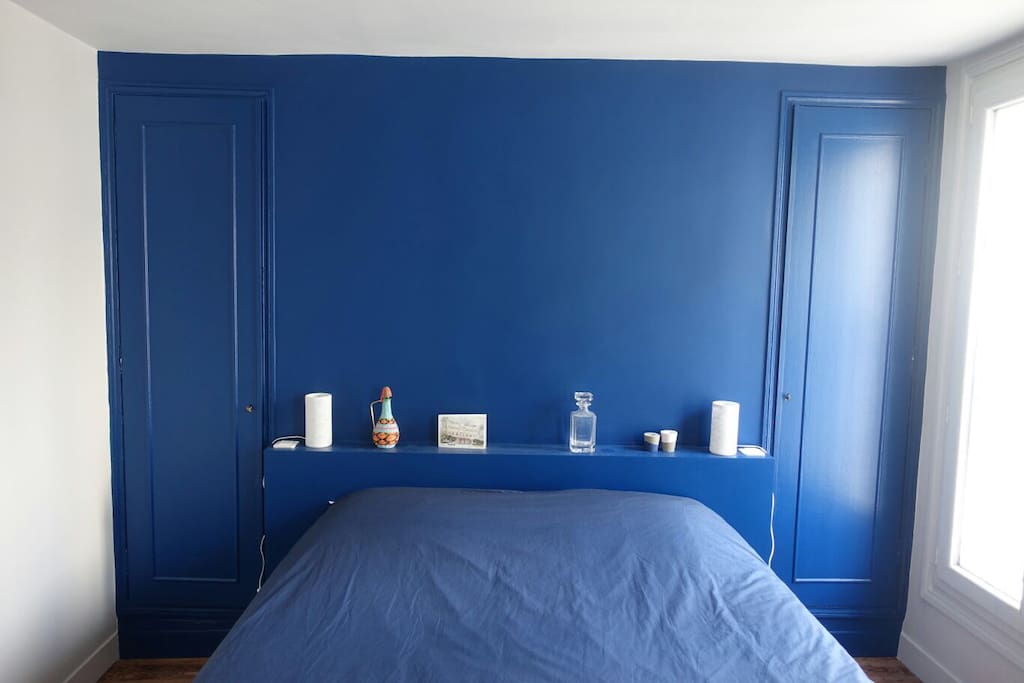 The blue bedroom