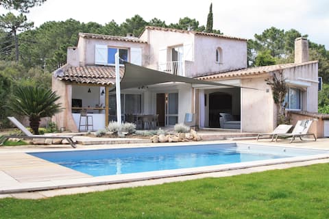 Successful Airbnb property: 4* villa with pool in St Cyprien (300 m from the beach) in Lecci
