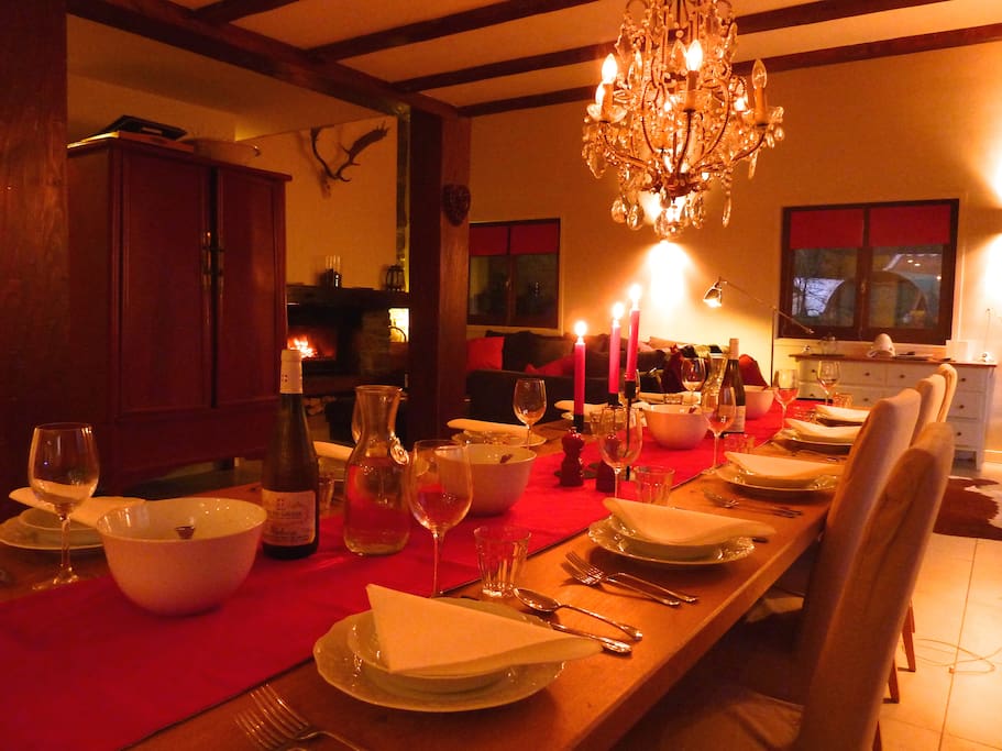 Dining area, looking through to living room