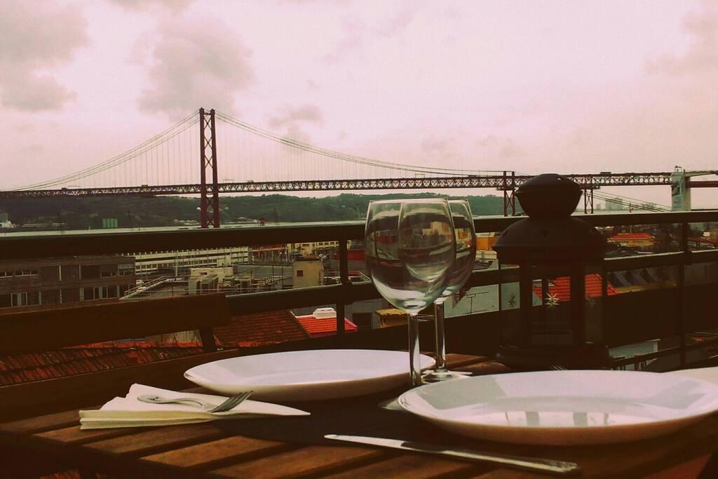 Terrace, bridge view