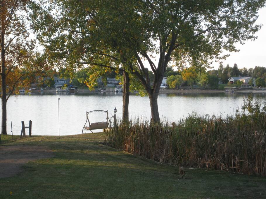 Sit and take in the lake