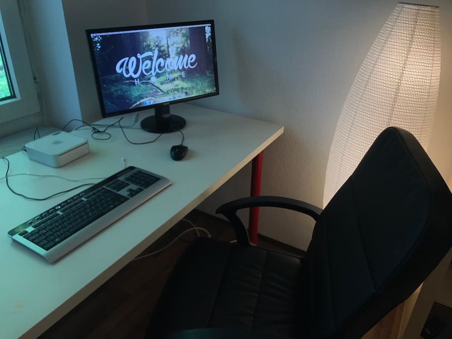 There is a Mac in the room that you are free to use.