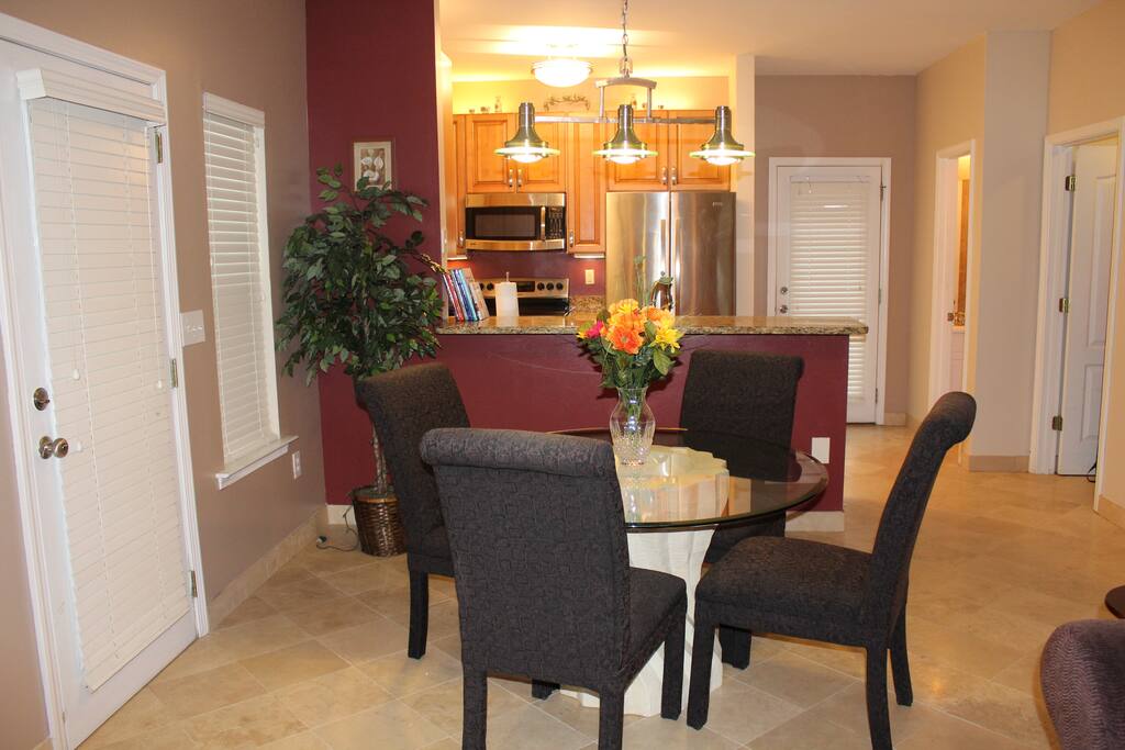 Dining and kitchen