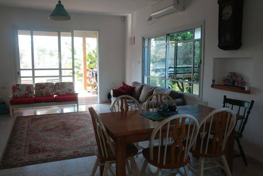 living room and exit to front yard.