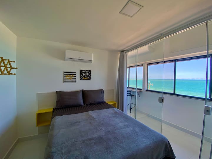 Suite con vistas al mar. Cama doble con sábanas de 300 hilos, aire acondicionado 