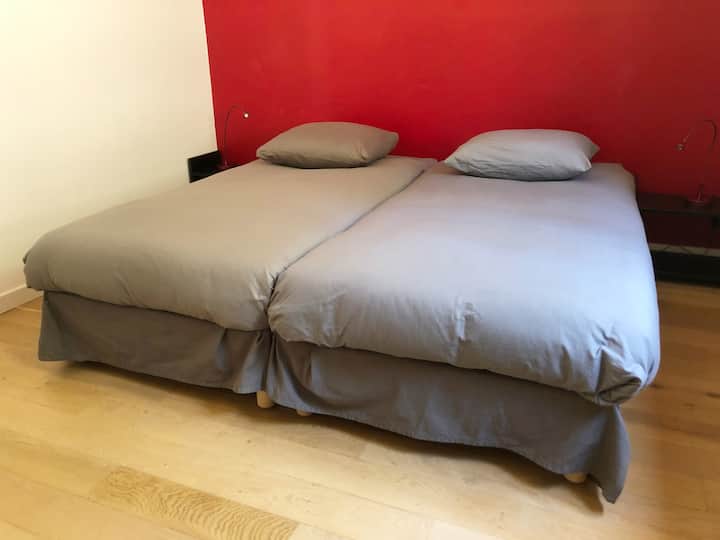 两张单人床的房间