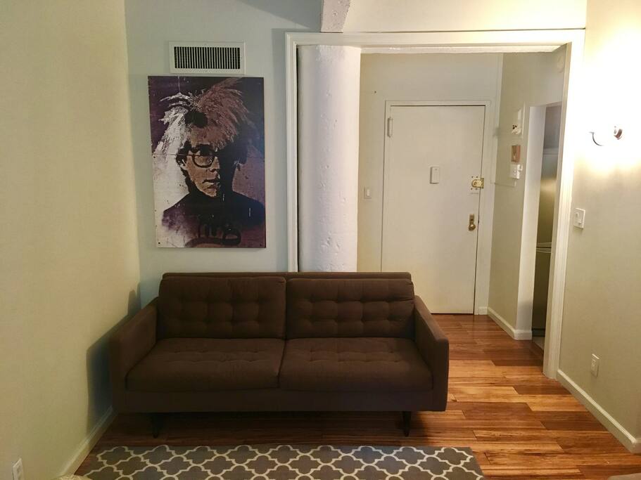 Front entryway and seating area
