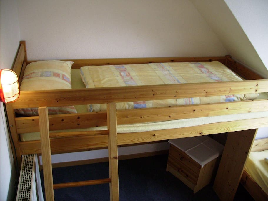 Schlafraum 2, das Hochbett