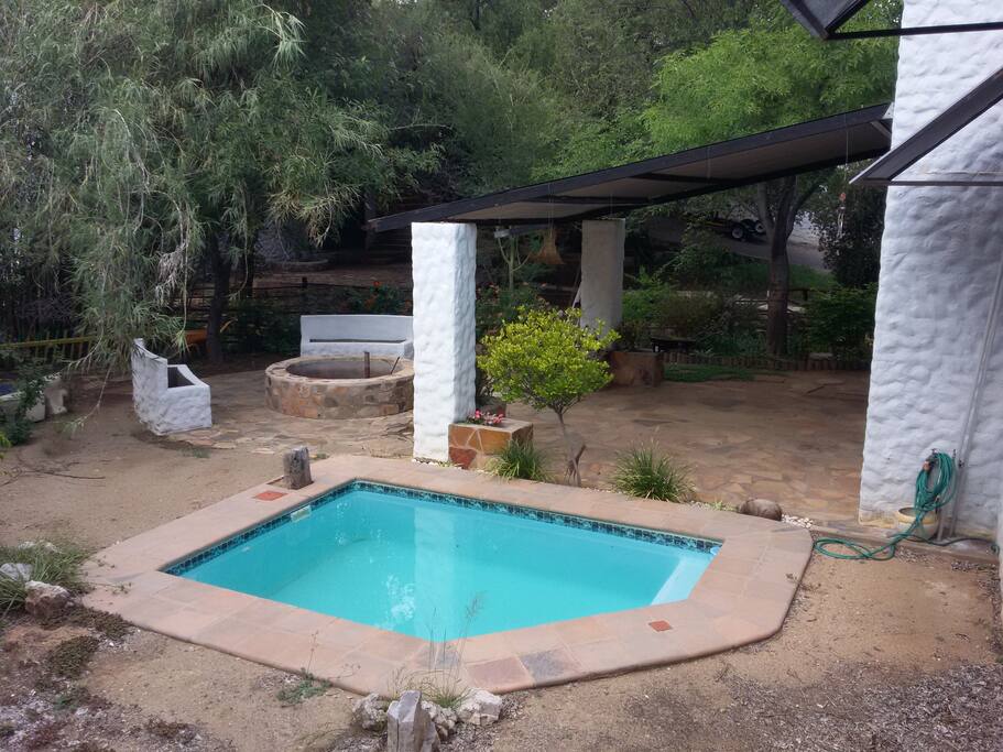 The pool in the dry season