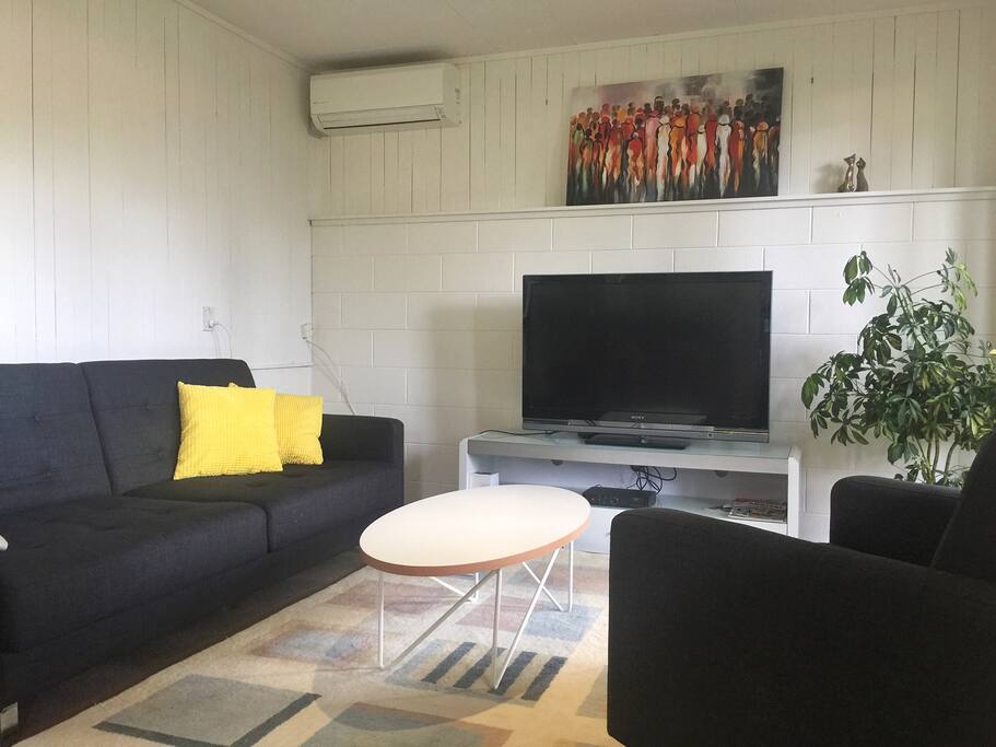 Spacious living room. Sofa bed can sleep one extra guest