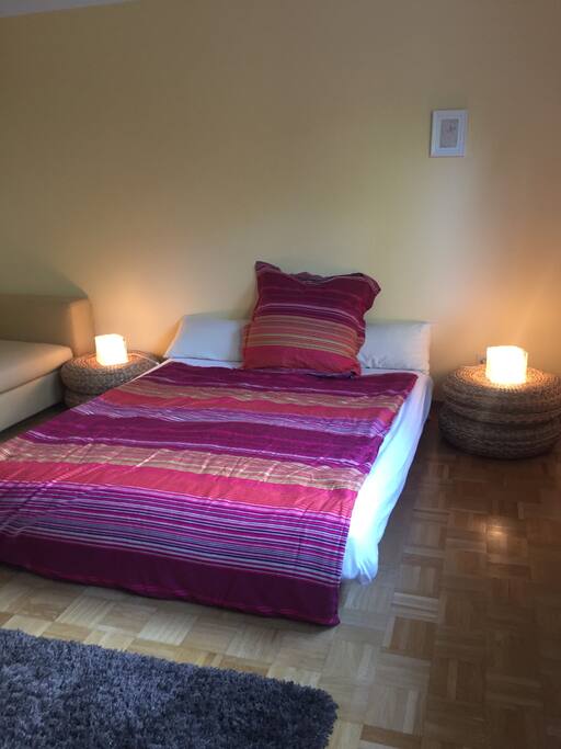 Your room - this bed sleeps 2 easily
