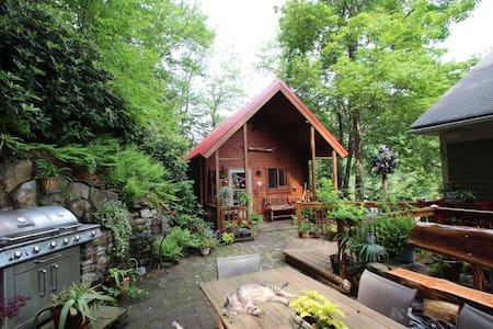 Cabin in the trees in historic Jim Thorpe...