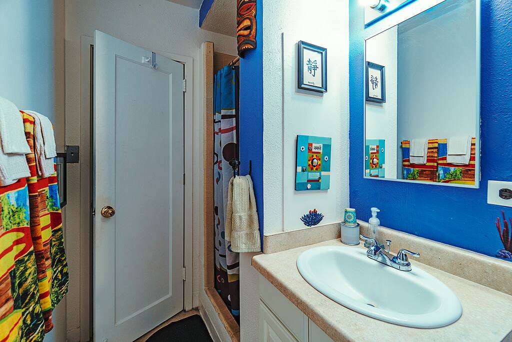 Bathroom includes your own shower and sink.