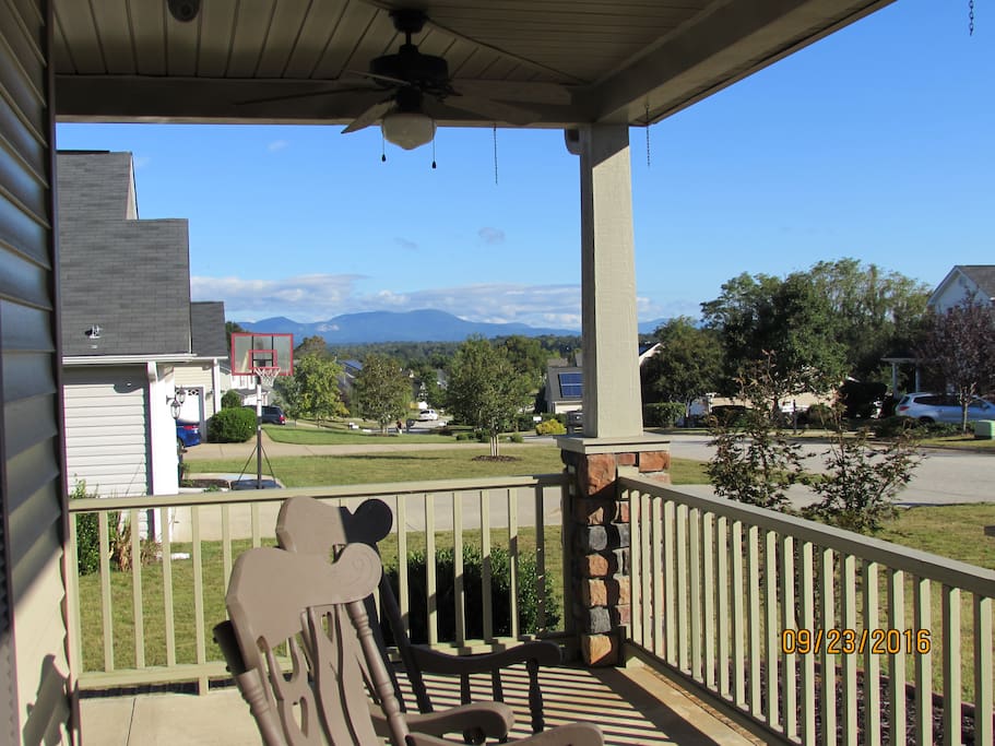 Rocking chairs on front porch of main house for your use.