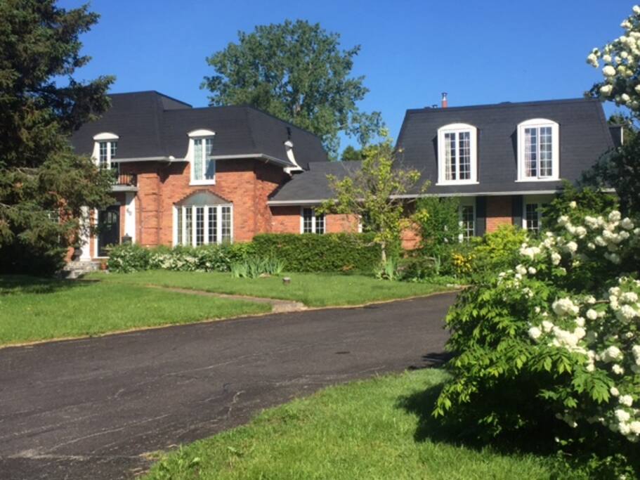 Suite is above the garage, separate from the main home