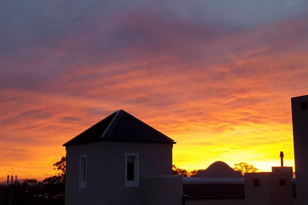 Beautiful sunset in the winelands