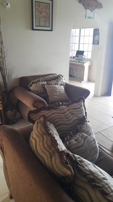 Nice comfortable sofa.