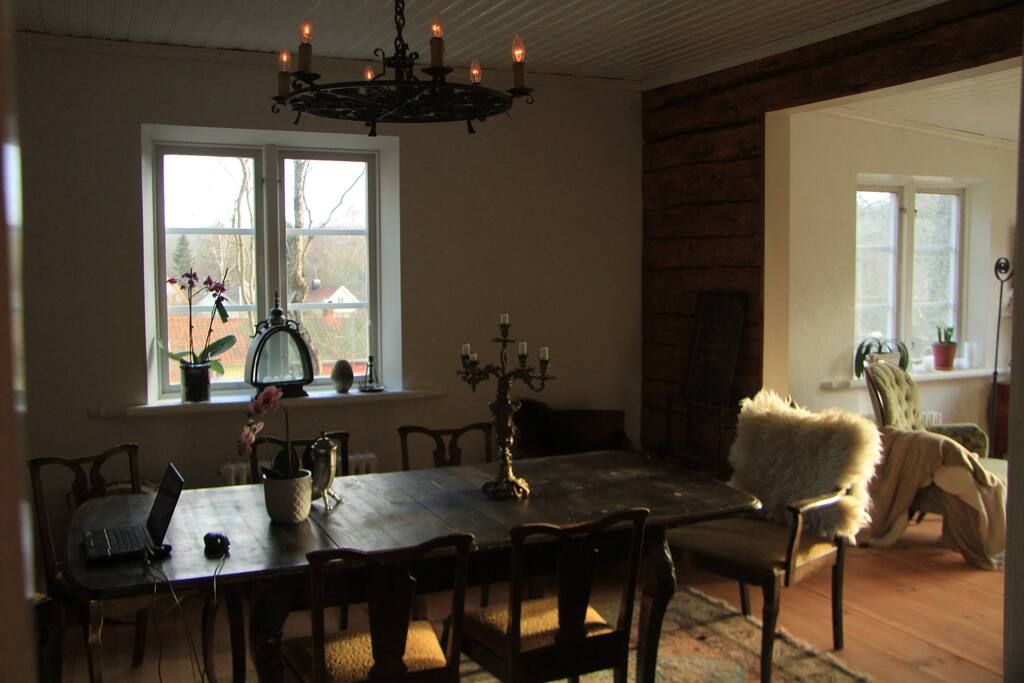 Enjoy a Nice private dinner With Fish from the fishwagon nearby.