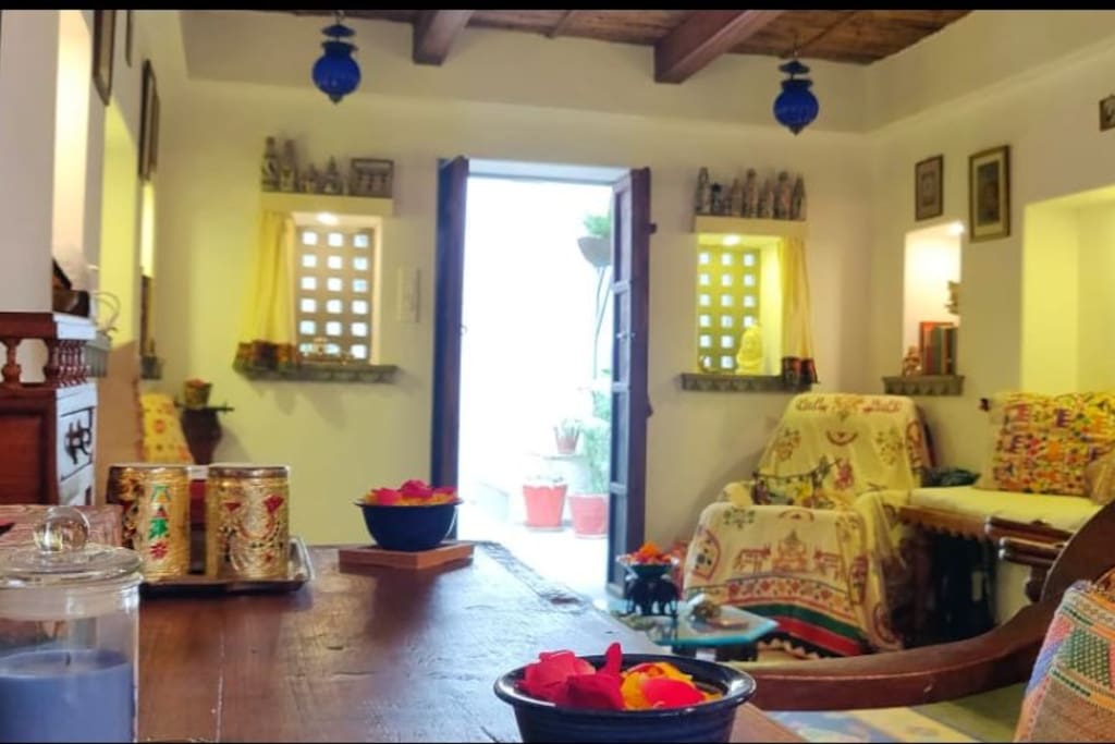 View of the sitting area.