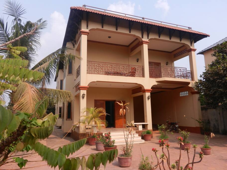 Close up of villa