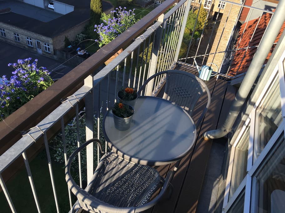 North faced balcony
