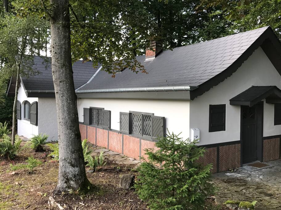 zijaanzicht huisje