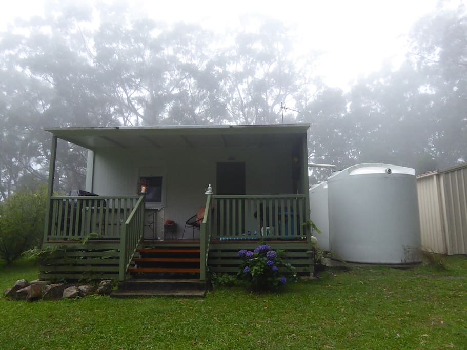 Back deck of cottage