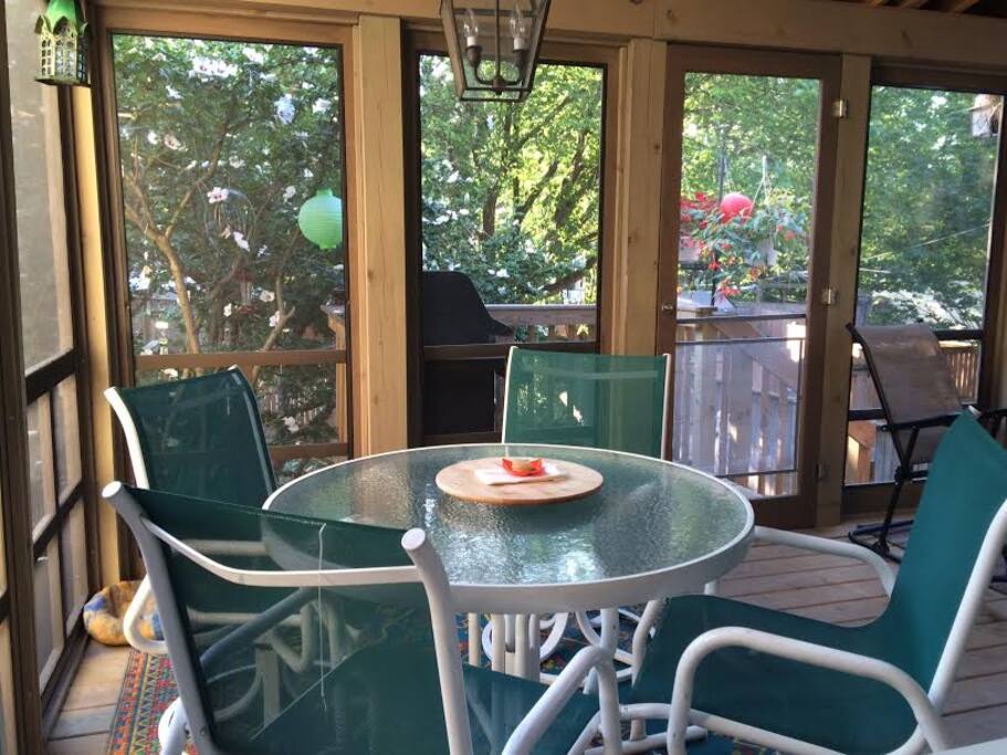 Outdoor dining area