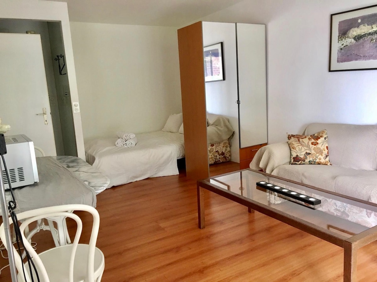 Lovely studio at the city with balcony and views