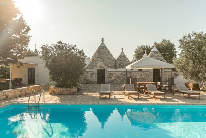 Trulli with swimming pool