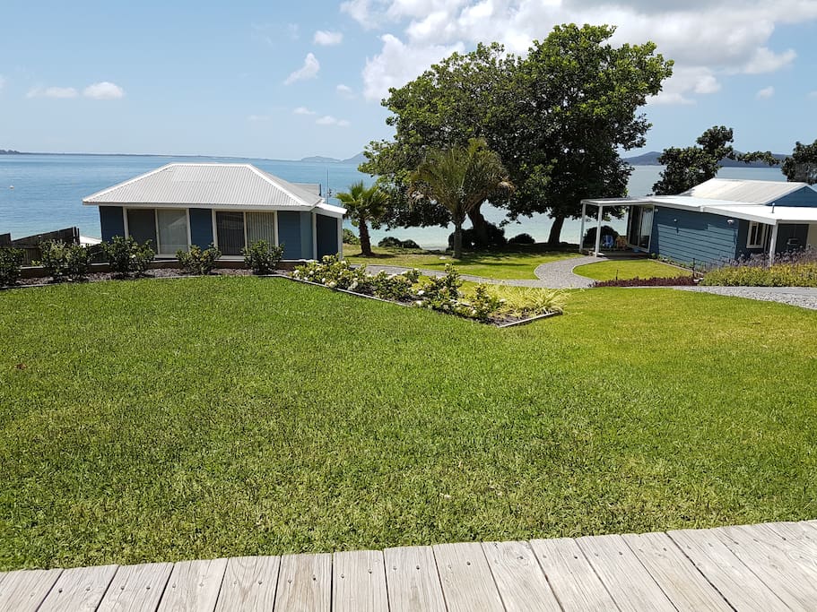 The view from the patio. There are 3 other cottages for rent, if you wanted to come in a larger group.